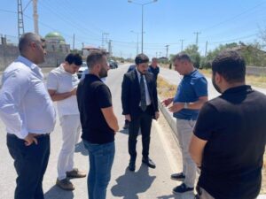 Belediye Başkanımız Av. Abdullah AKBABA, Karayolları Van Bölge Müdürü ile Şehir İçi Yolları İnceledi