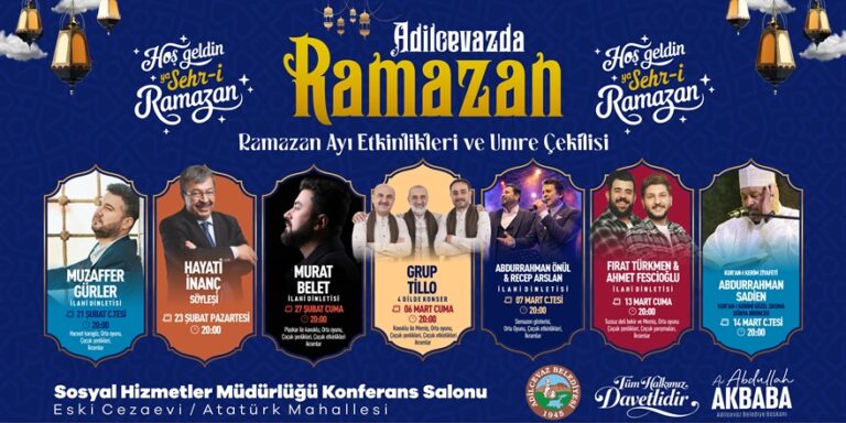 Adilcevaz’da Ramazan Etkinlikleri Dolu Dolu Geçecek